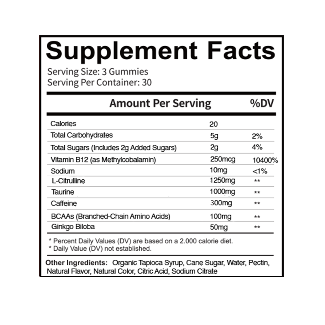 Ethereal Preworkout Gummies - 30 Servings